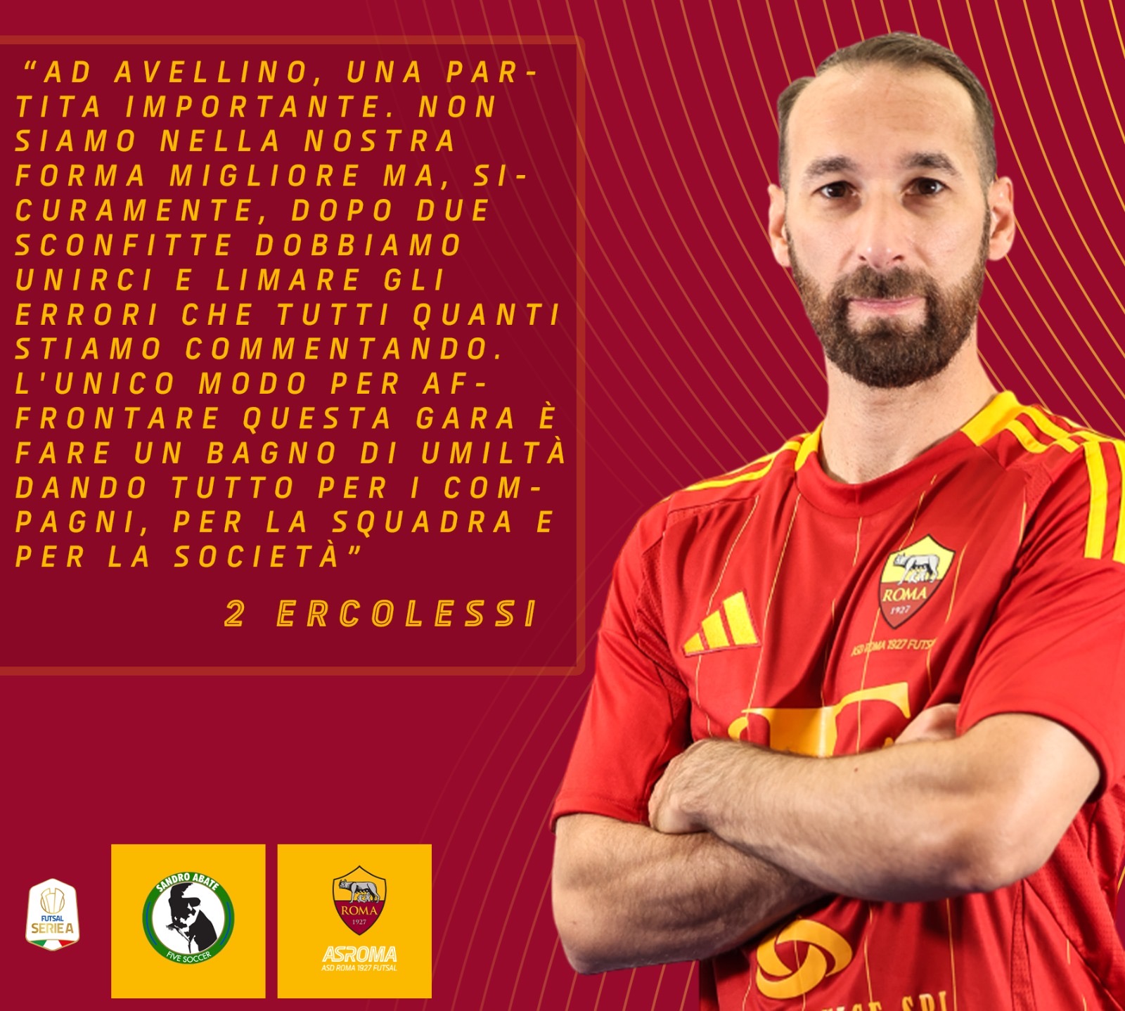 Ercolessi presenta Sandro Abate - Roma 1927 Futsal