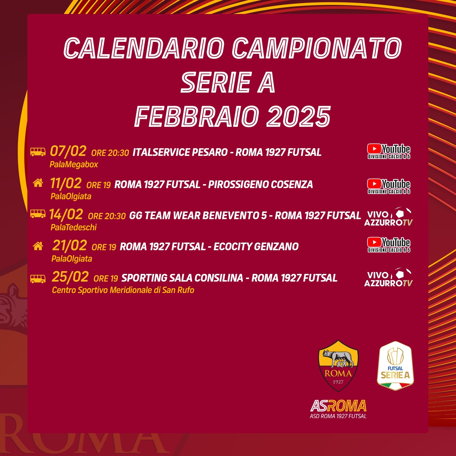 Serie A | Il calendario di febbraio 