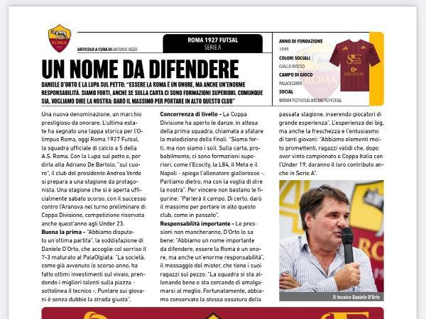 L'intervista al Mister Daniele D'Orto su Calcio a 5 Live Magazine