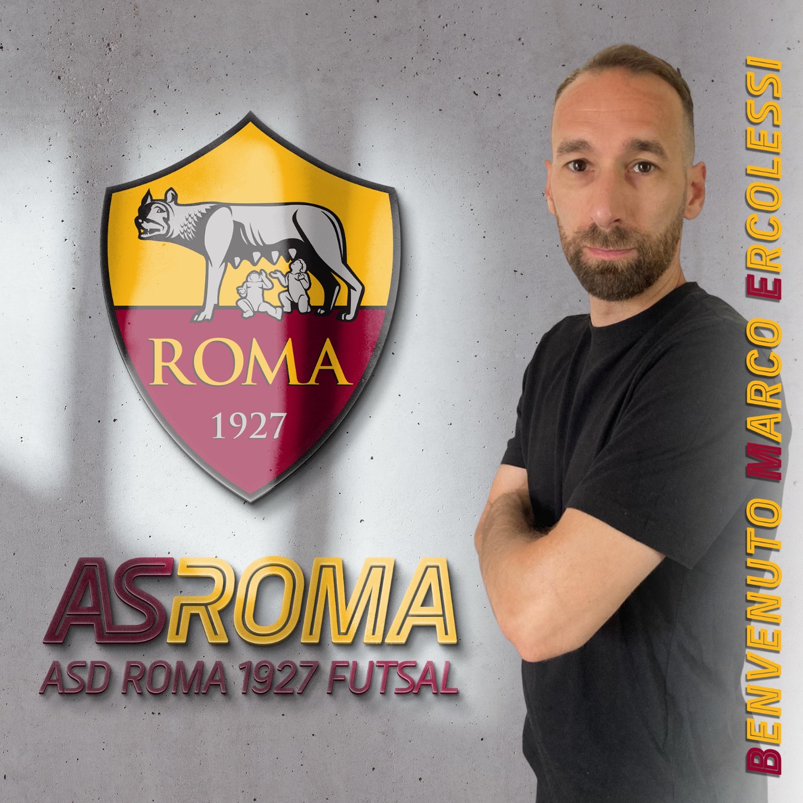 Marco Ercolessi è un nuovo giocatore della Roma 1927 Futsal