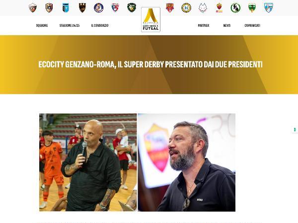 L'articolo del Consorzio Lega Serie A dedicato alla Roma 1927 Futsal