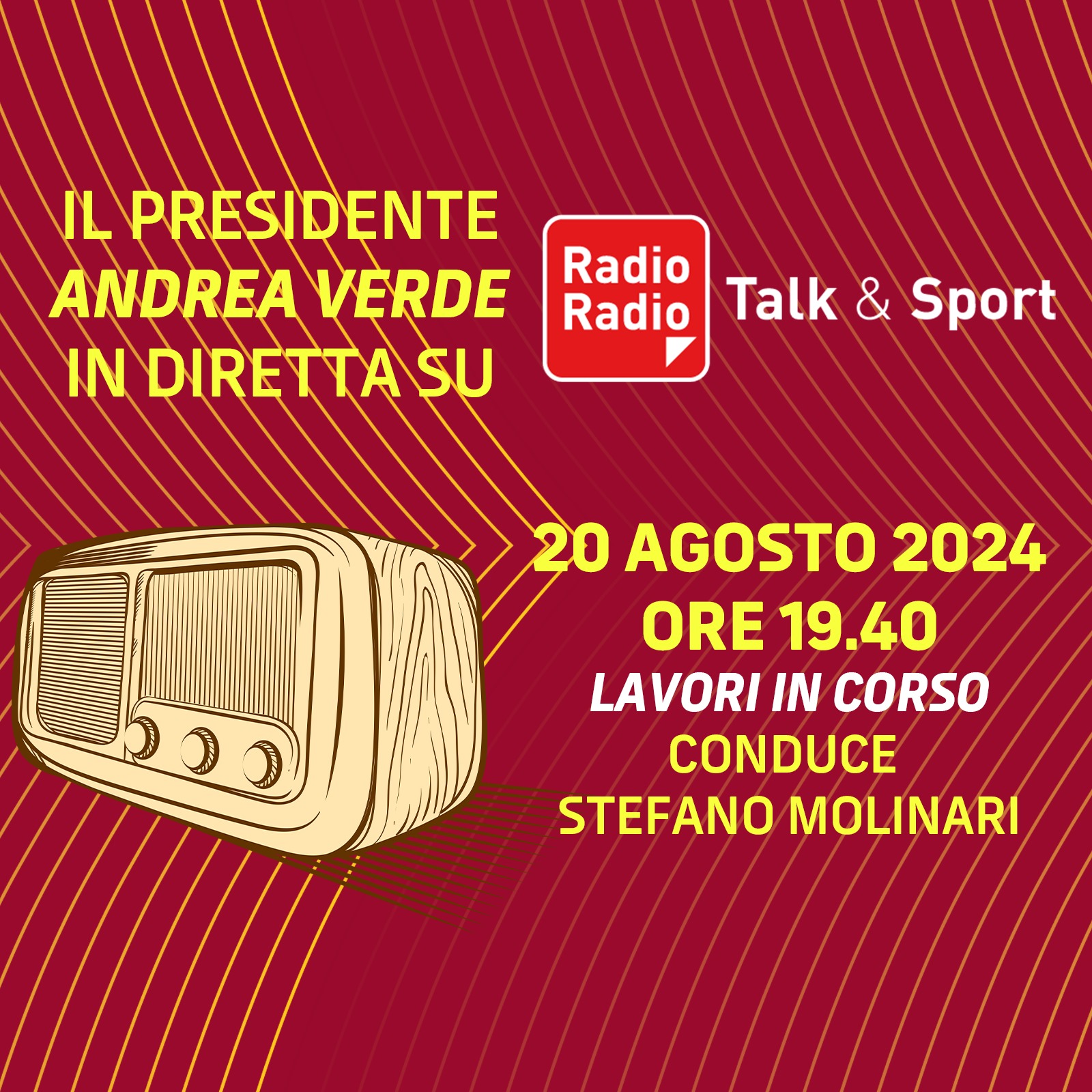 L’intervista al presidente Verde su Radio Radio