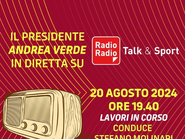 L’intervista al presidente Verde su Radio Radio