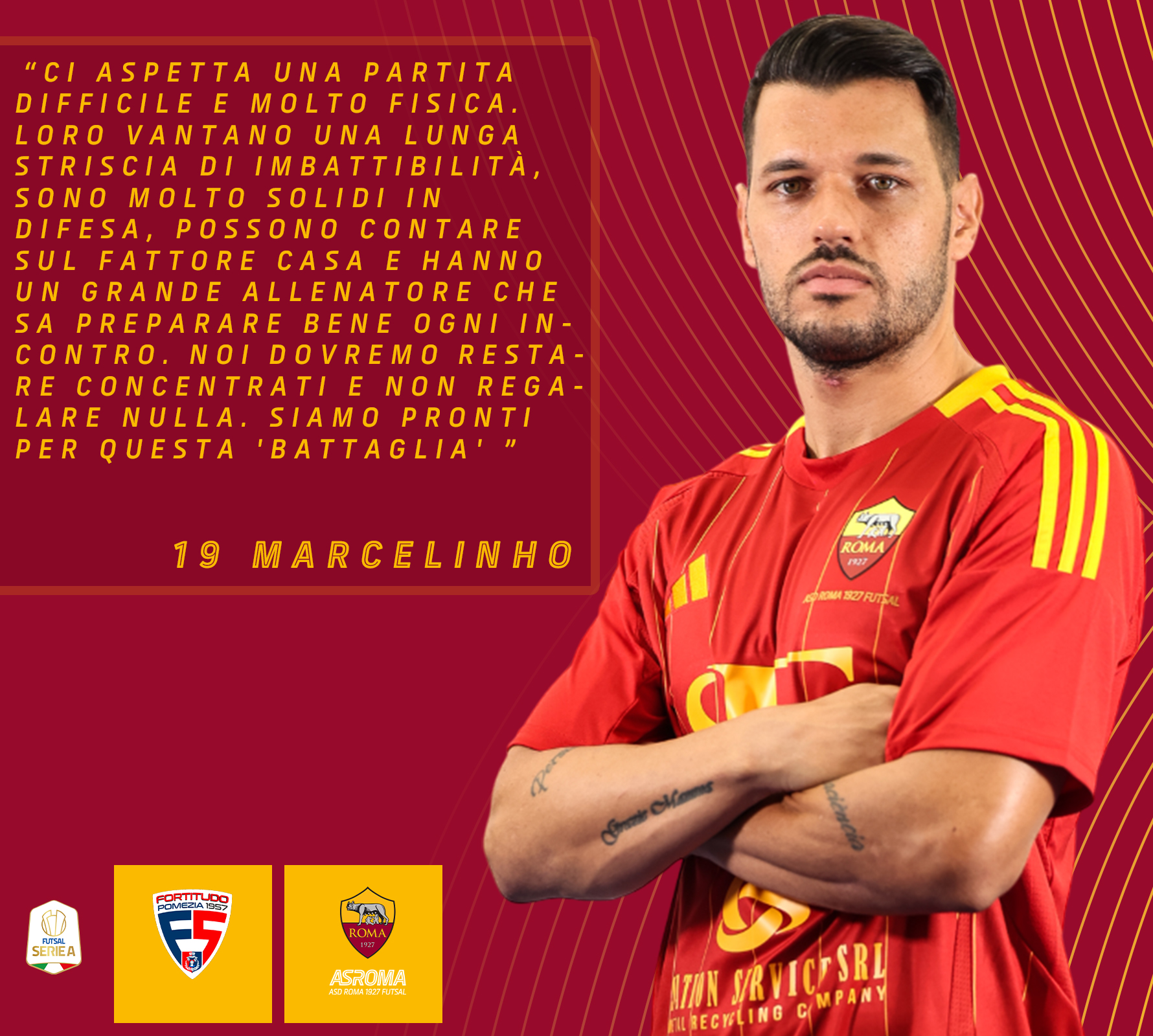 Marcelinho presenta Fortitudo Pomezia - Roma 1927 Futsal