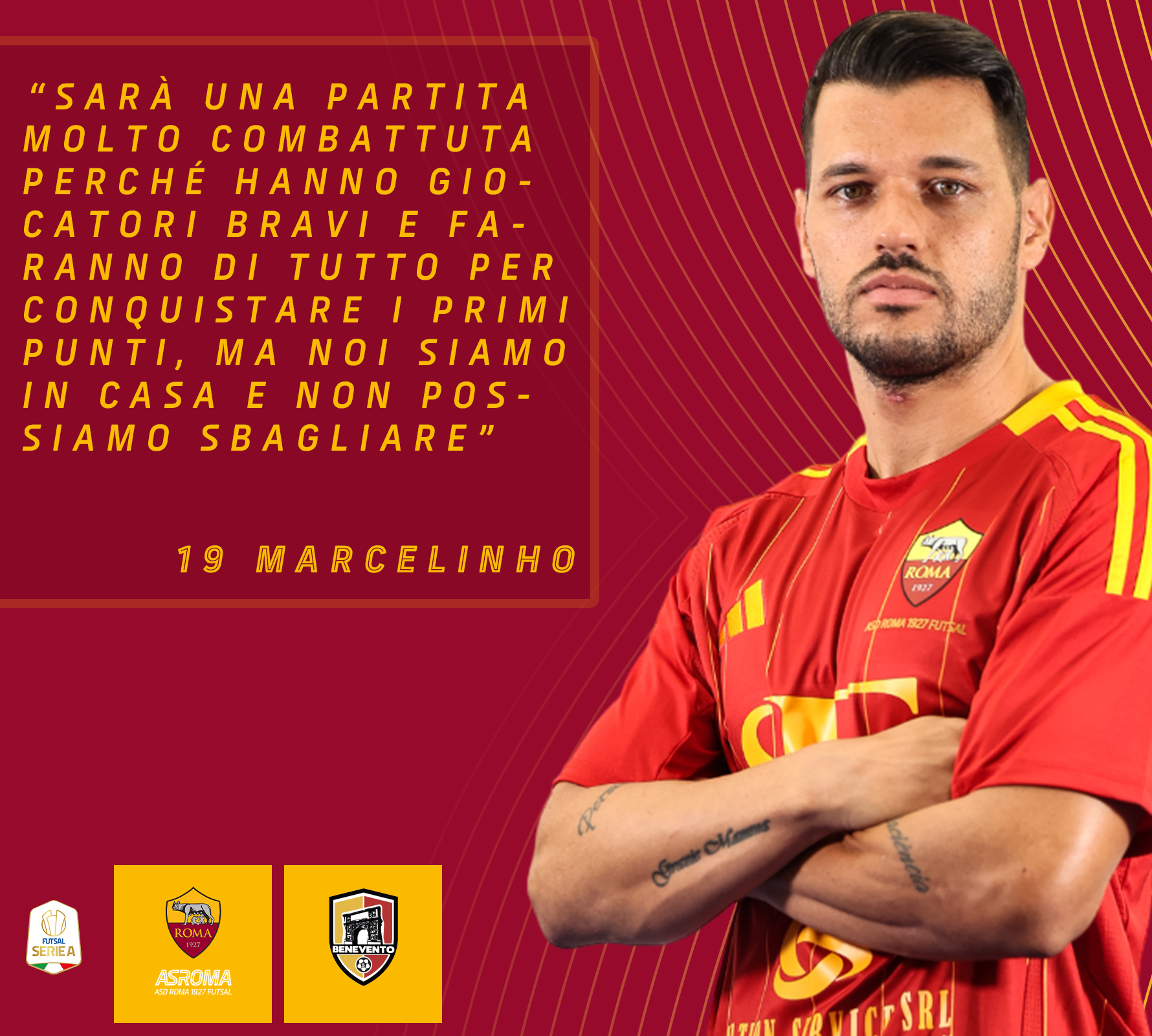 Marcelinho presenta Roma 1927 Futsal - Benevento