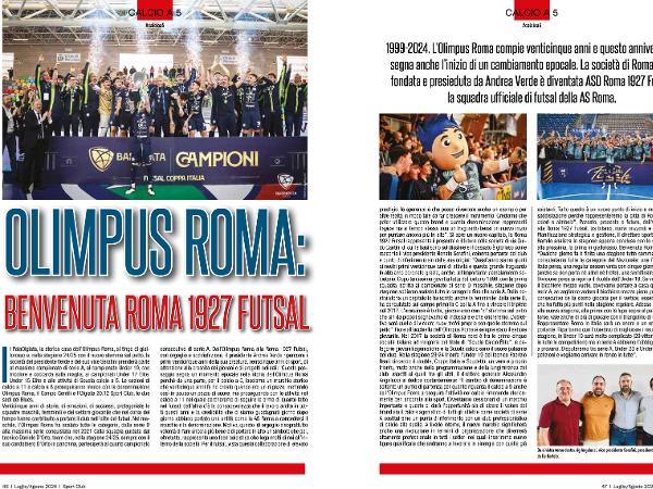 L'articolo su Sport Club dedicato alla Roma 1927 Futsal